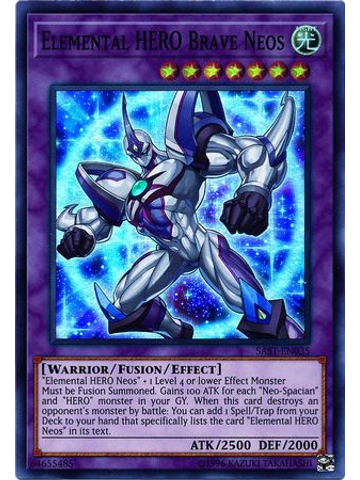 Elemental HERO Brave Neos - SAST-EN035 - Super Rare Unlimited 1