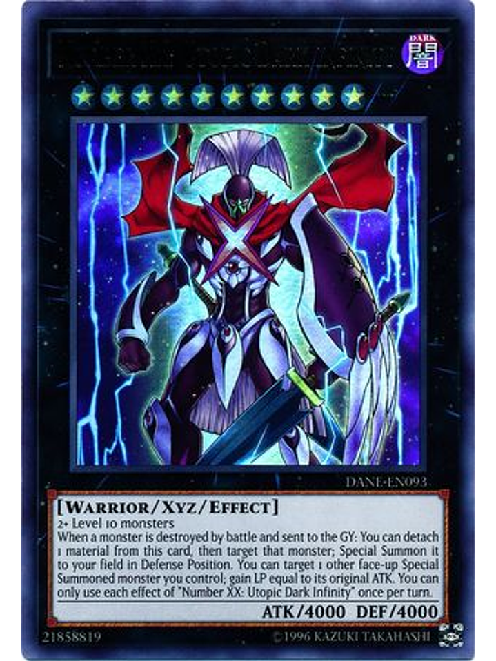 Number XX: Utopic Dark Infinity - DANE-EN093 - Ultra Rare Unlimited 1