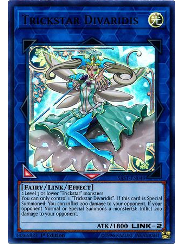 Trickstar Divaridis - SAST-EN049 - Ultra Rare 1st Edition 1