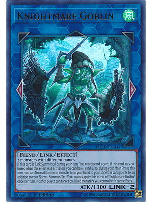Knightmare Goblin - FLOD-EN044 - Ultra Rare 1st Edition