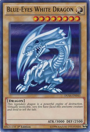 Blue-Eyes White Dragon - DUSA-EN043 - Ultra Rare 1st Edition