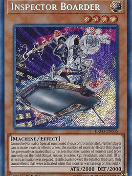 Inspector Boarder - EXFO-EN035 - Secret Rare 1st Edition