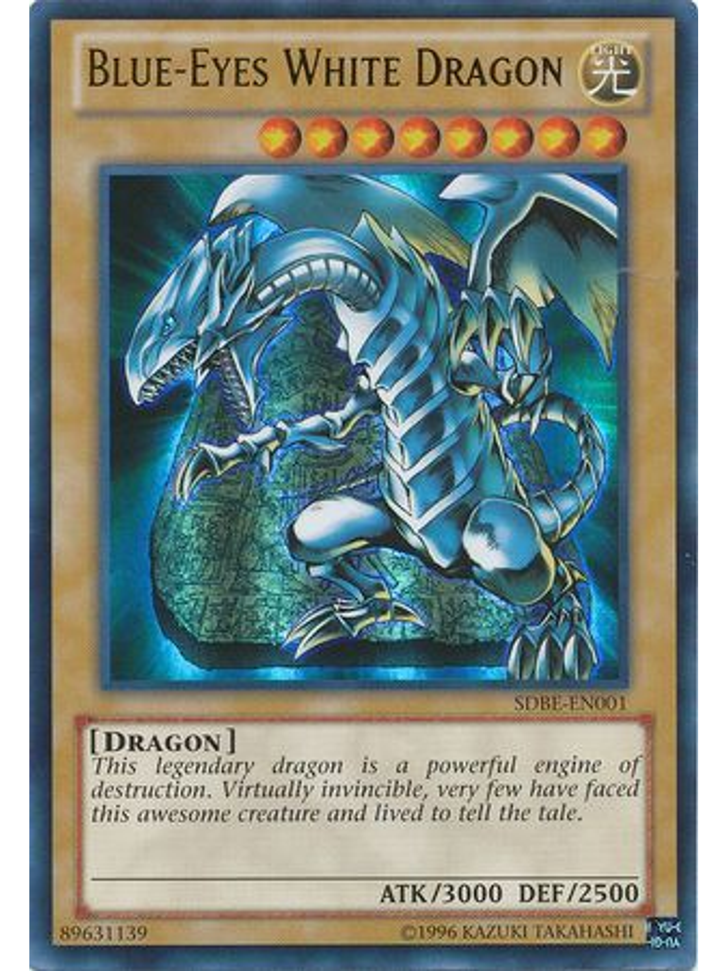 Blue-Eyes White Dragon - SDBE-EN001 - Ultra Rare Unlimited 1