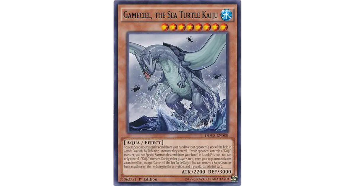 Gameciel, the Sea Turtle Kaiju - DOCS-EN088 - Rare 1st Ed