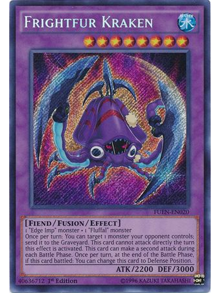 Frightfur Kraken - FUEN-EN020 - Secret Rare 1st Edition 1