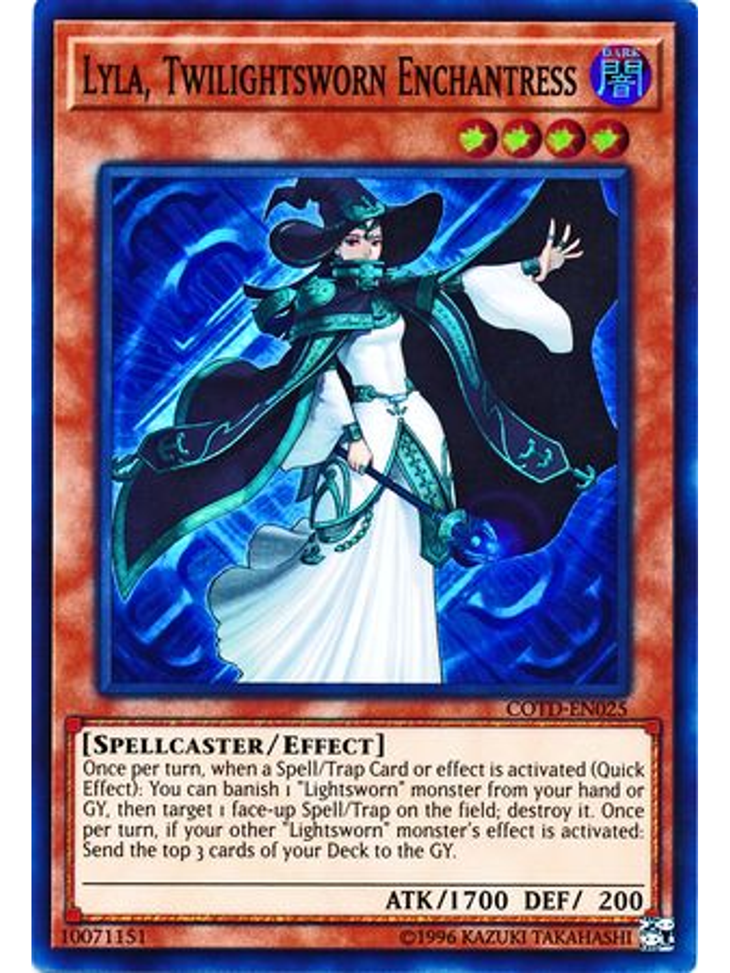 Lyla, Twilightsworn Enchantress - COTD-EN025 - Super Rare Unlimited 1
