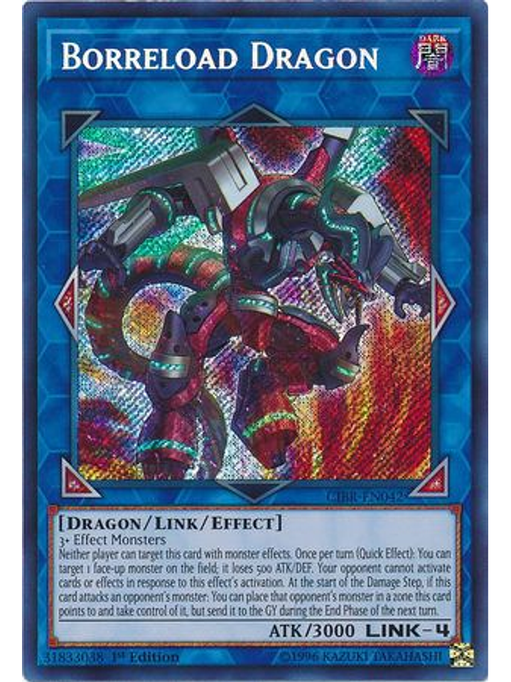 Borreload Dragon - CIBR-EN042 - Secret Rare 1st Edition 1