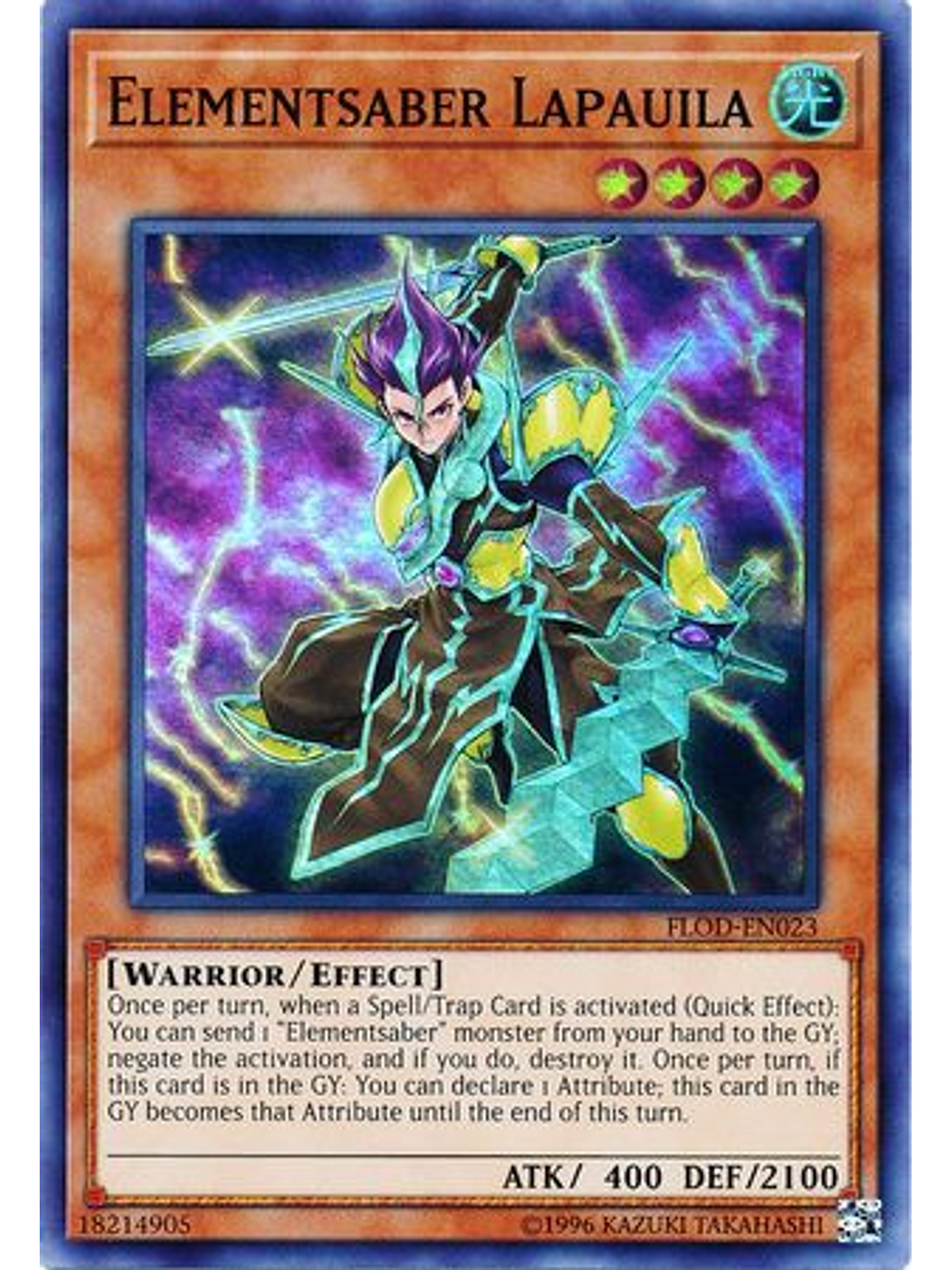 Elementsaber Lapauila - FLOD-EN023 - Super Rare Unlimited 1