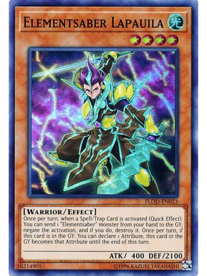 Elementsaber Lapauila - FLOD-EN023 - Super Rare Unlimited 1