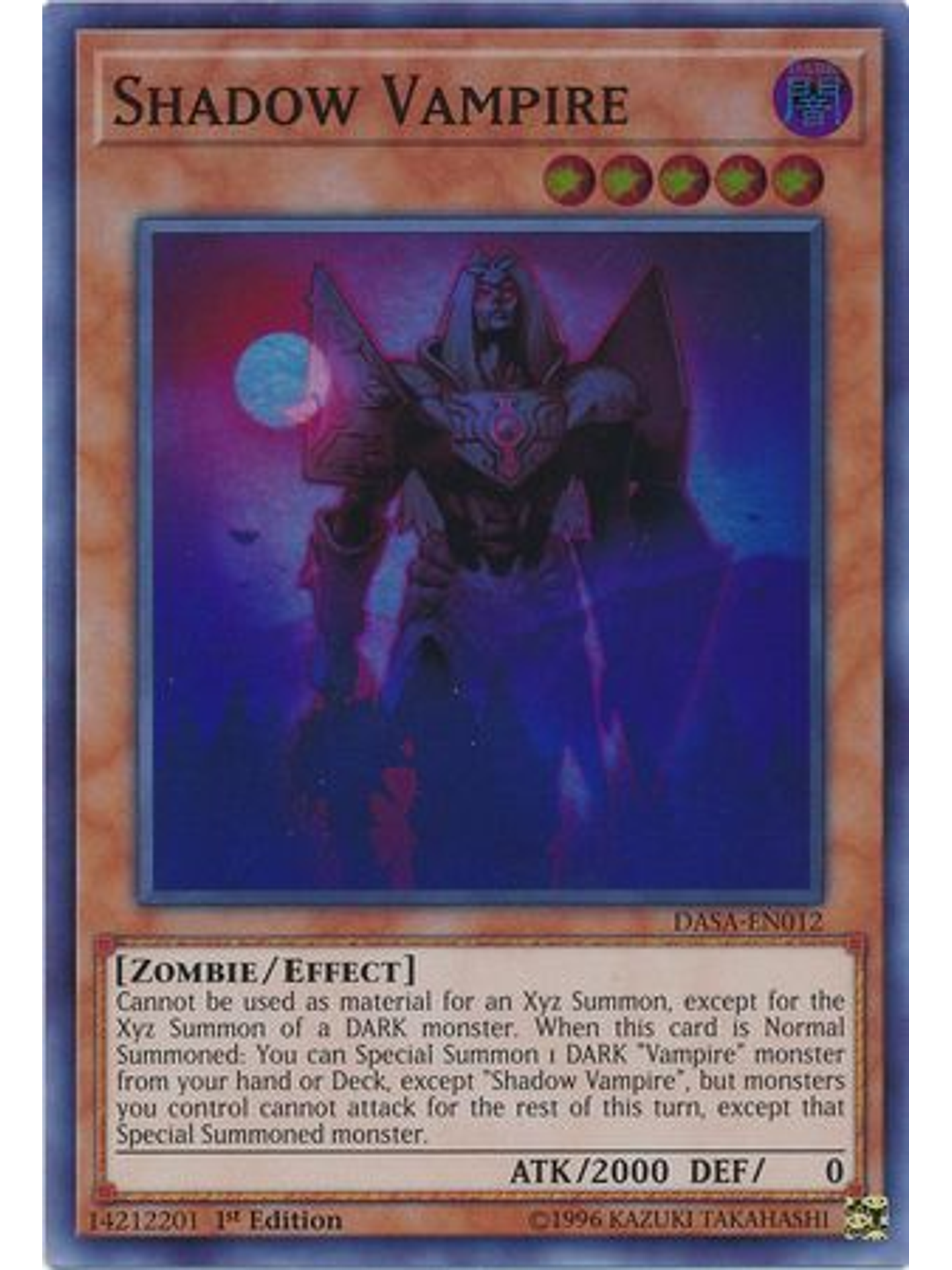 Shadow Vampire - DASA-EN012 - Super Rare 1st Edition 1