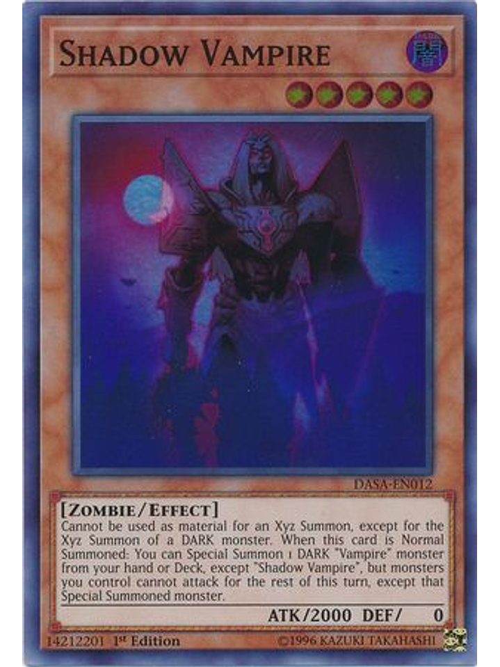 Shadow Vampire - DASA-EN012 - Super Rare 1st Edition 1