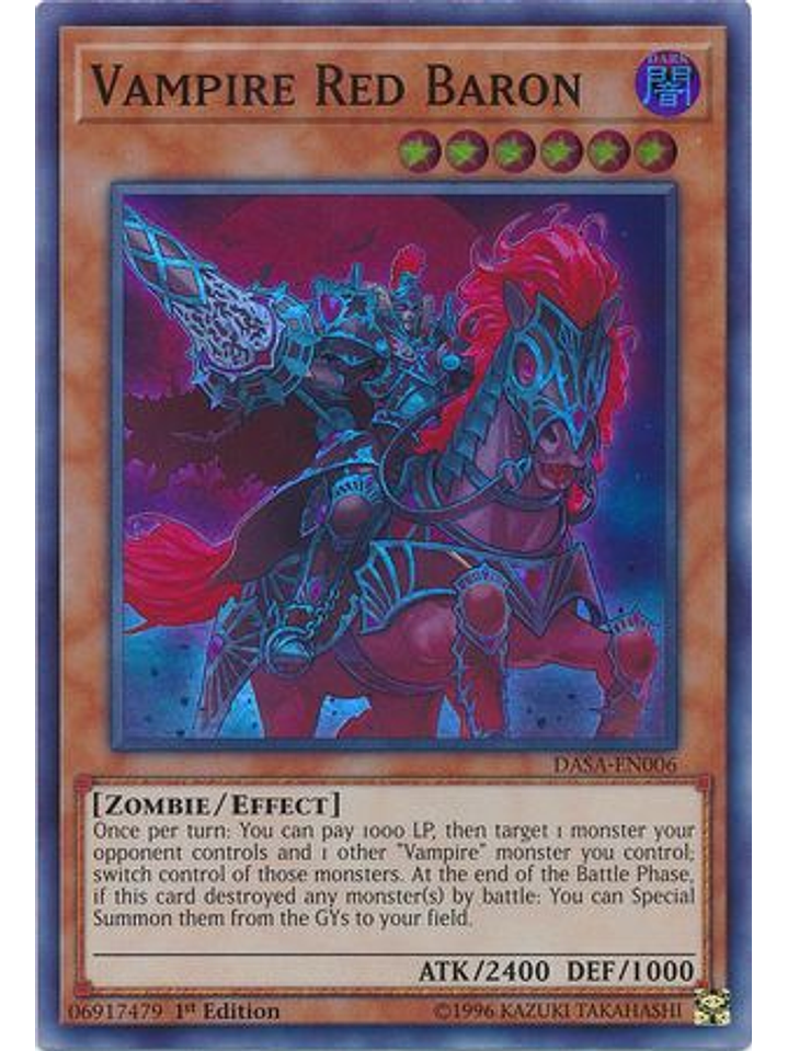 Vampire Red Baron - DASA-EN006 - Super Rare 1st Edition 1