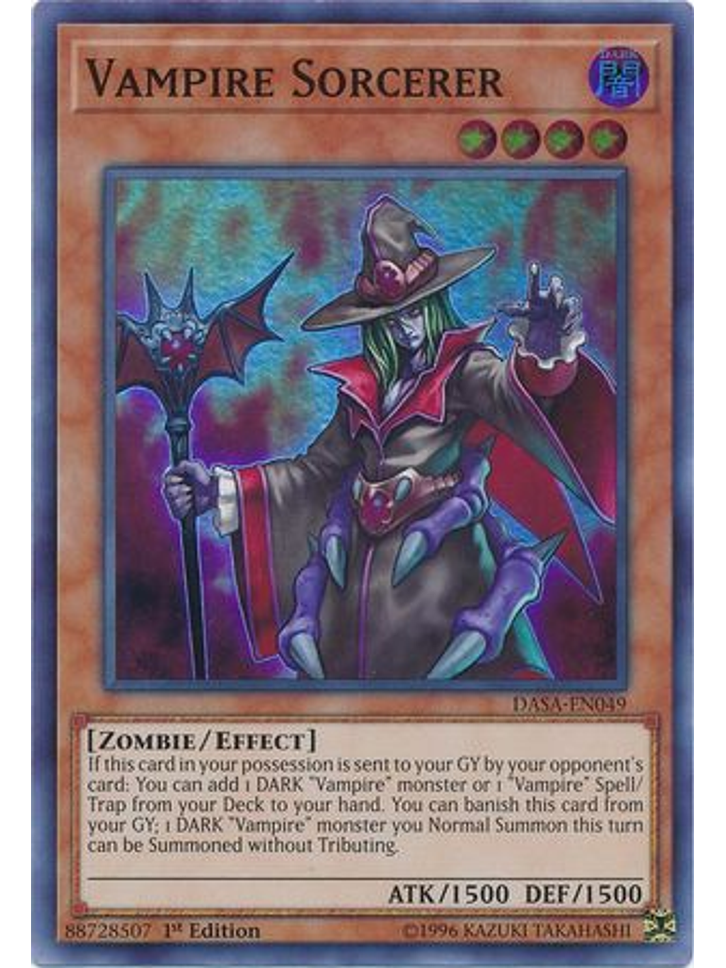 Vampire Sorcerer - DASA-EN049 - Super Rare 1st Edition 1