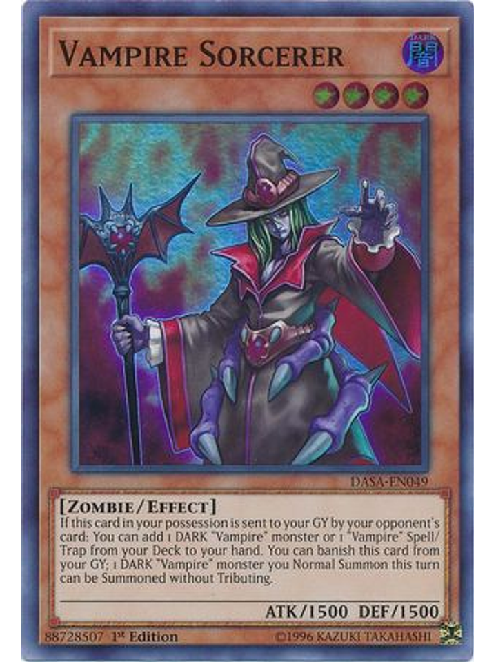 Vampire Sorcerer - DASA-EN049 - Super Rare 1st Edition 1