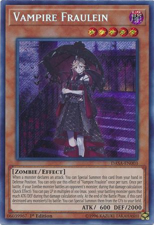 Vampire Fraulein - DASA-EN003 - Secret Rare 1st Edition