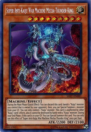 Super Anti-Kaiju War Machine Mecha-Thunder-King - SAST-EN081 - Secret Rare Unlimited