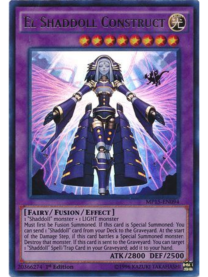 El Shaddoll Construct - MP15-EN094 - Ultra Rare 1st Edition 1