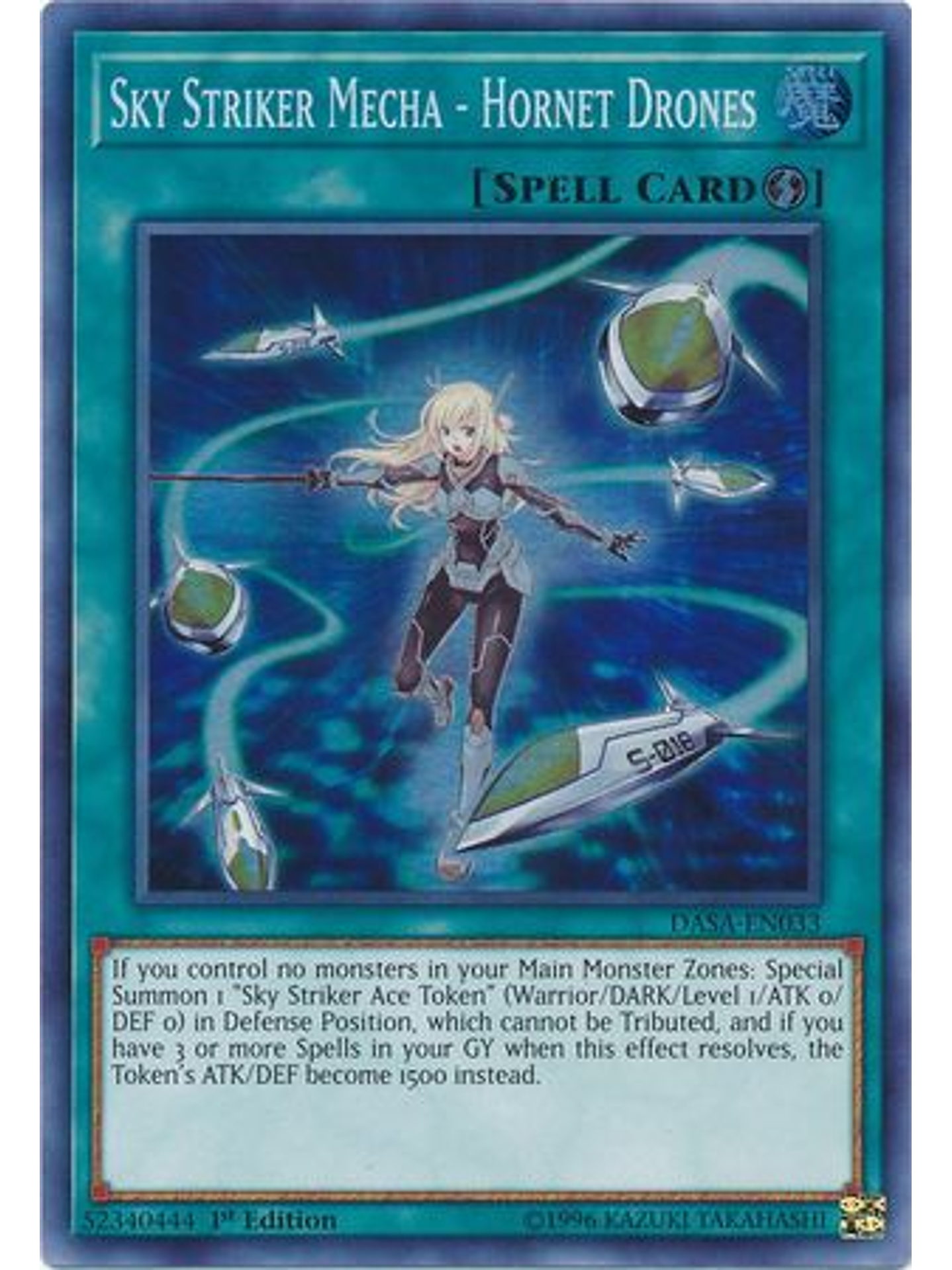 Sky Striker Mecha - Hornet Drones - DASA-EN033 - Super Rare 1st Edition 1