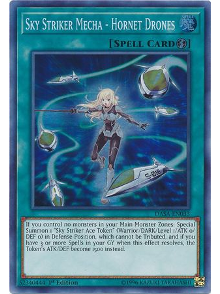 Sky Striker Mecha - Hornet Drones - DASA-EN033 - Super Rare 1st Edition 1