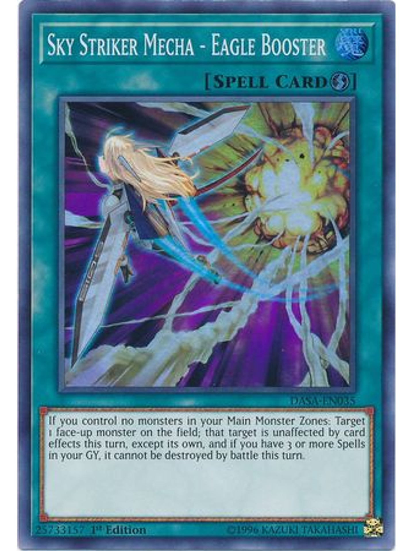 Sky Striker Mecha - Eagle Booster - DASA-EN035 - Super Rare 1st Edition 1