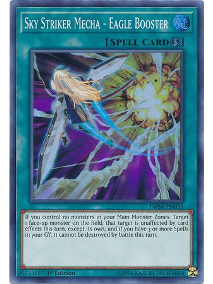 Sky Striker Mecha - Eagle Booster - DASA-EN035 - Super Rare 1st Edition 1