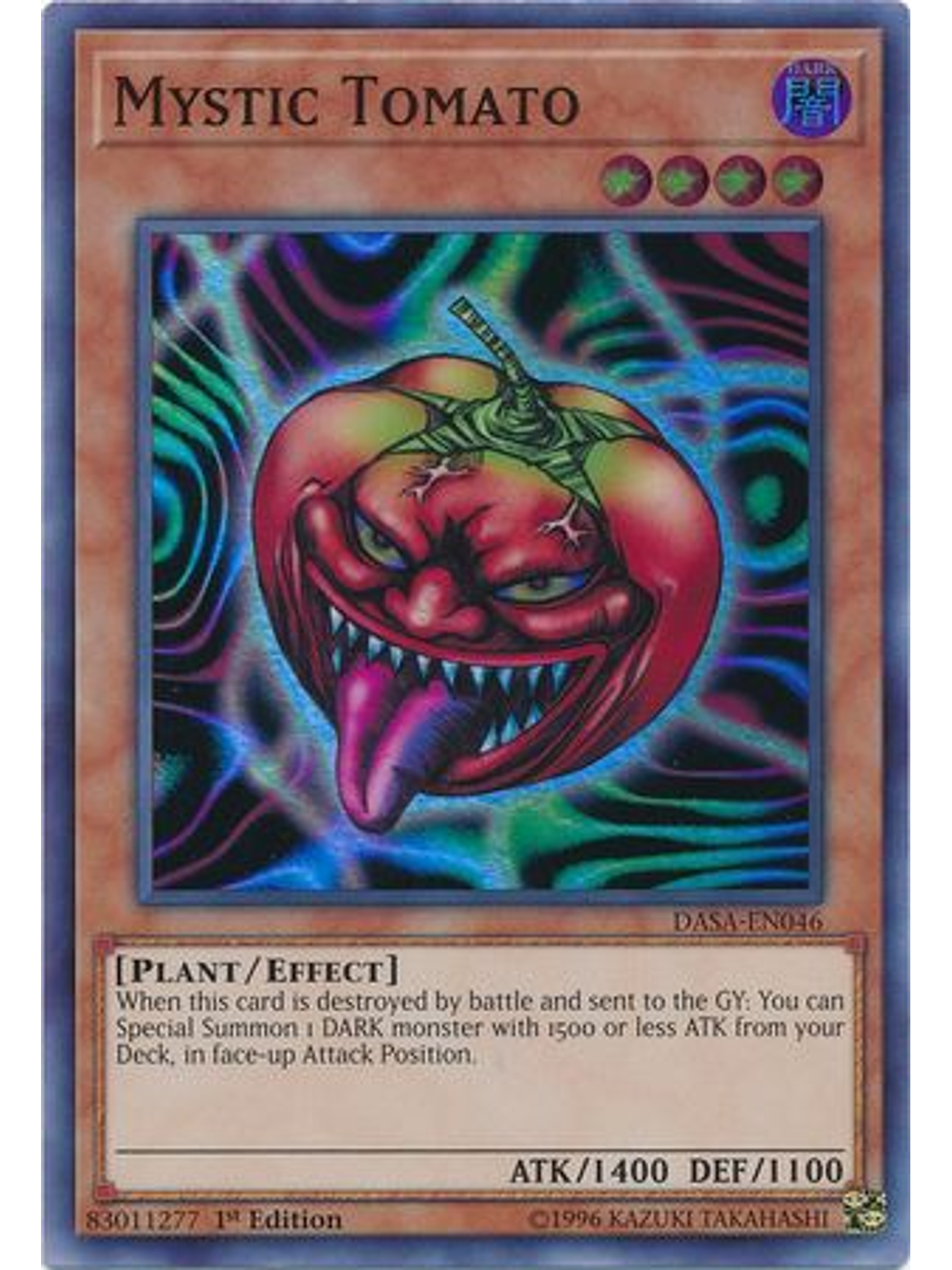 Mystic Tomato - DASA-EN046 - Super Rare 1st Edition 1