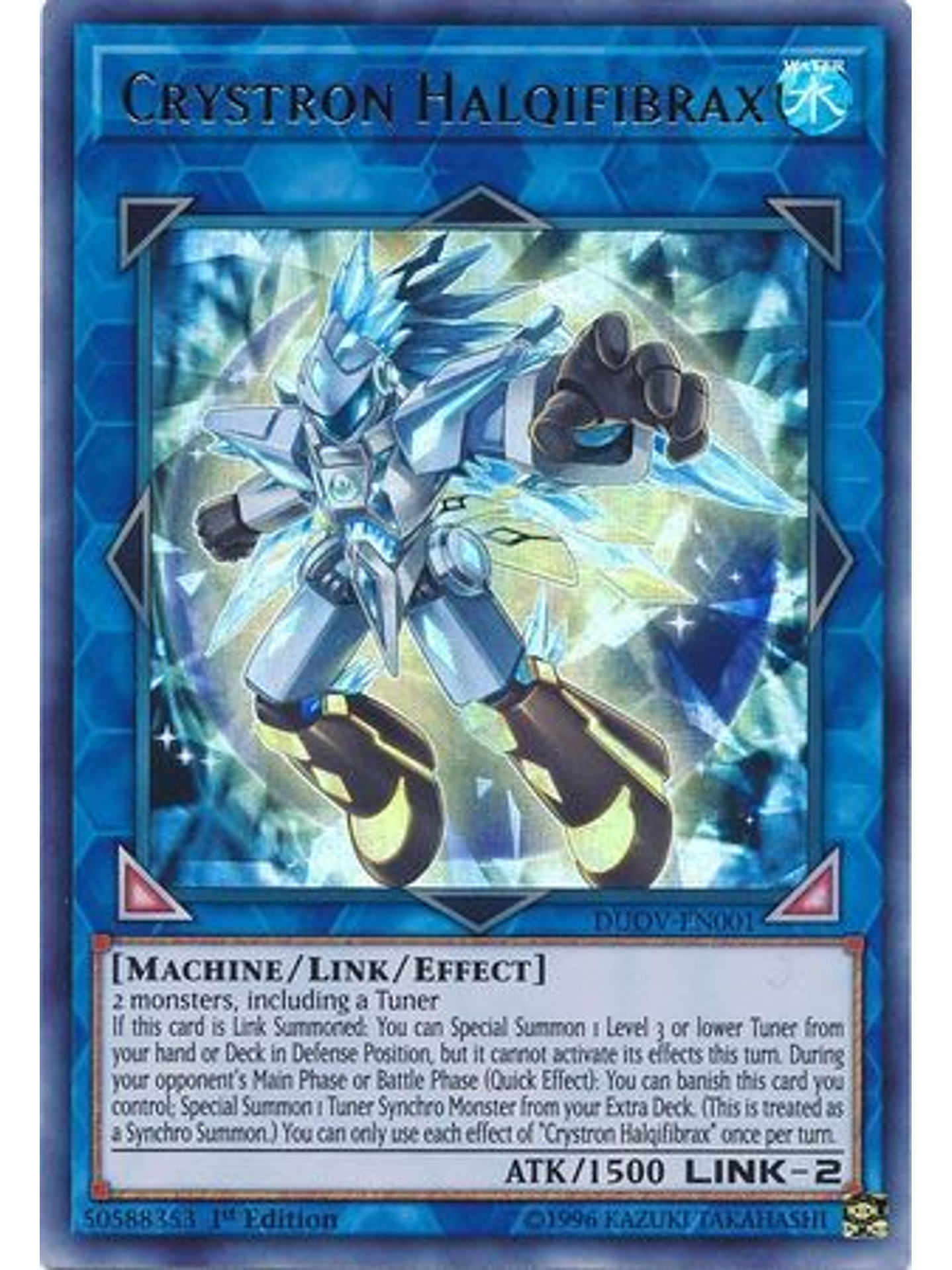 Crystron Halqifibrax - DUOV-EN001 - Ultra Rare 1st Edition 1