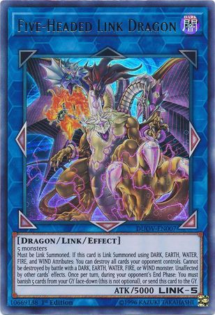 Five-Headed Link Dragon - DUOV-EN007 - Ultra Rare 1st Edition