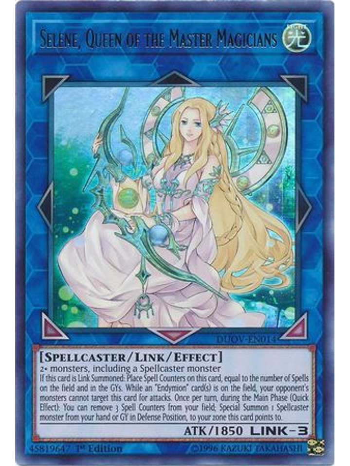 Selene, Queen of the Master Magicians - DUOV-EN014 - Ultra Rare 1st Edition 1