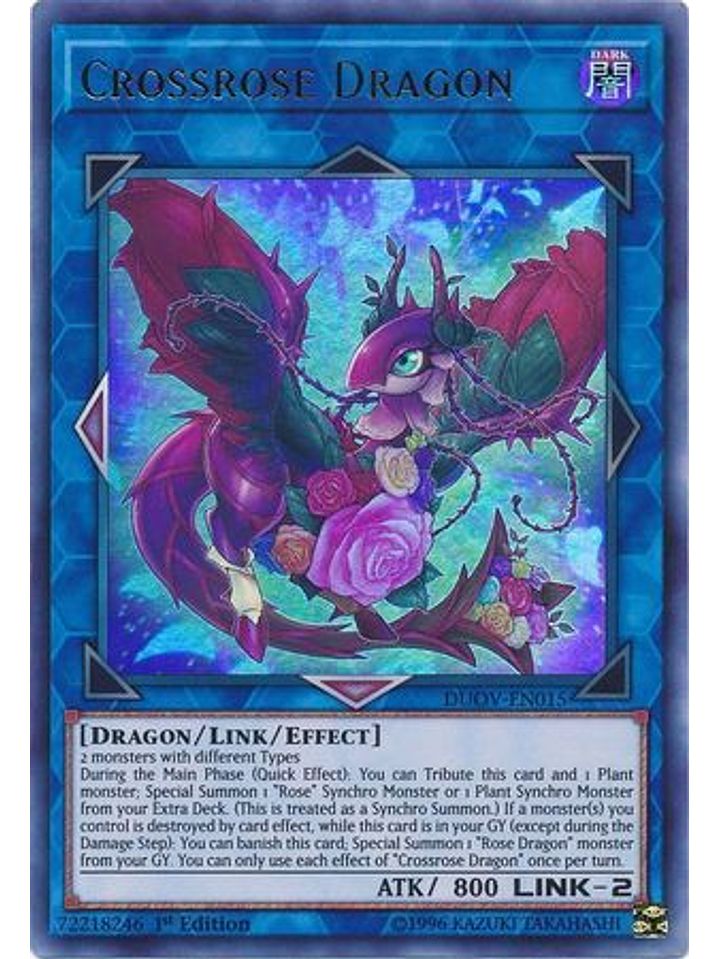 Crossrose Dragon - DUOV-EN015 - Ultra Rare 1st Edition 1