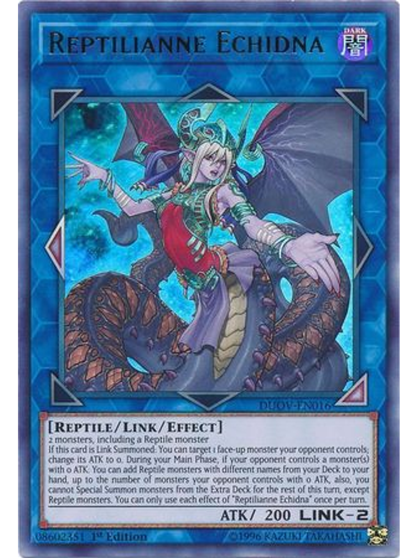 Reptilianne Echidna - DUOV-EN016 - Ultra Rare 1st Edition 1