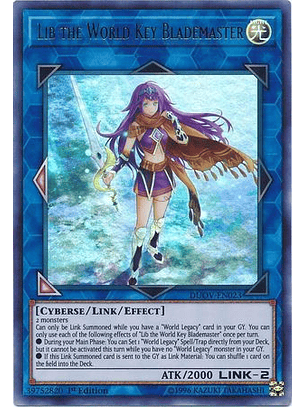 Lib the World Key Blademaster - DUOV-EN023 - Ultra Rare 1st Edition