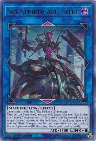 Sky Striker Ace - Zeke - DUOV-EN024 - Ultra Rare 1st Edition