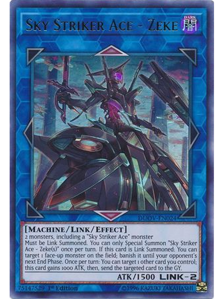 Sky Striker Ace - Zeke - DUOV-EN024 - Ultra Rare 1st Edition 1