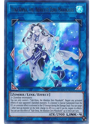Yuki-Onna, the Absolute Zero Mayakashi - DUOV-EN025 - Ultra Rare 1st Edition