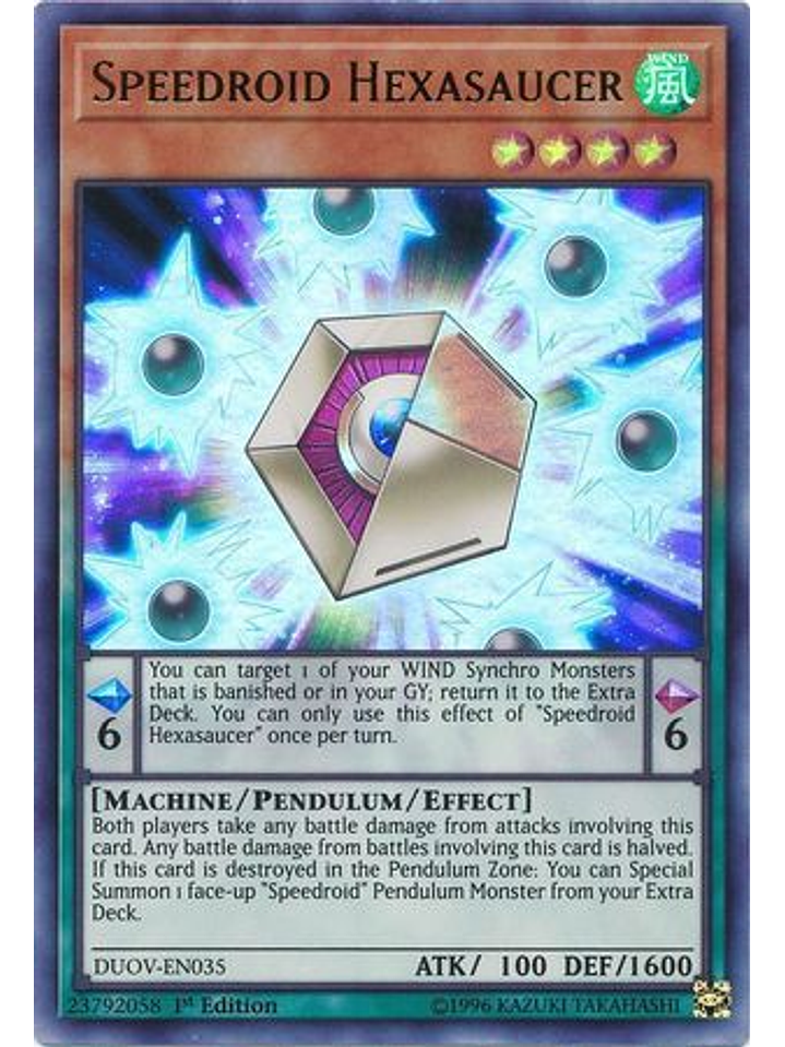 Speedroid Hexasaucer - DUOV-EN035 - Ultra Rare 1st Edition 1