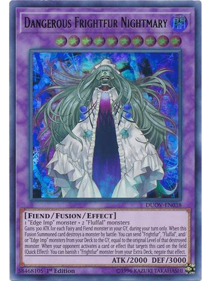 Dangerous Frightfur Nightmary - DUOV-EN038 - Ultra Rare 1st Edition 1