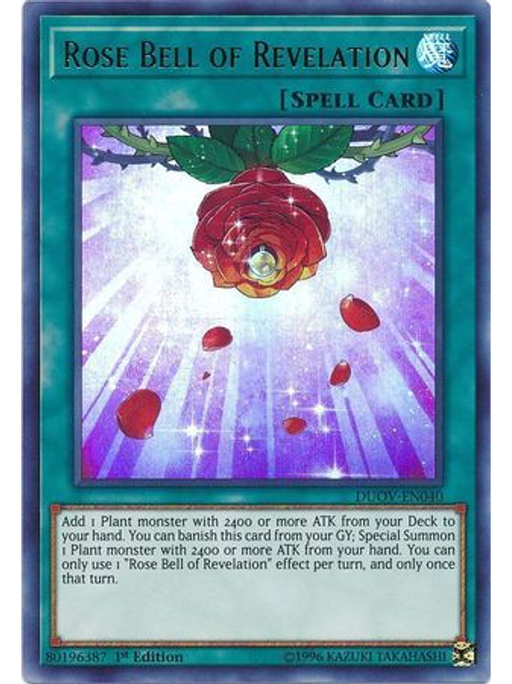 Rose Bell of Revelation - DUOV-EN040 - Ultra Rare 1st Edition 1