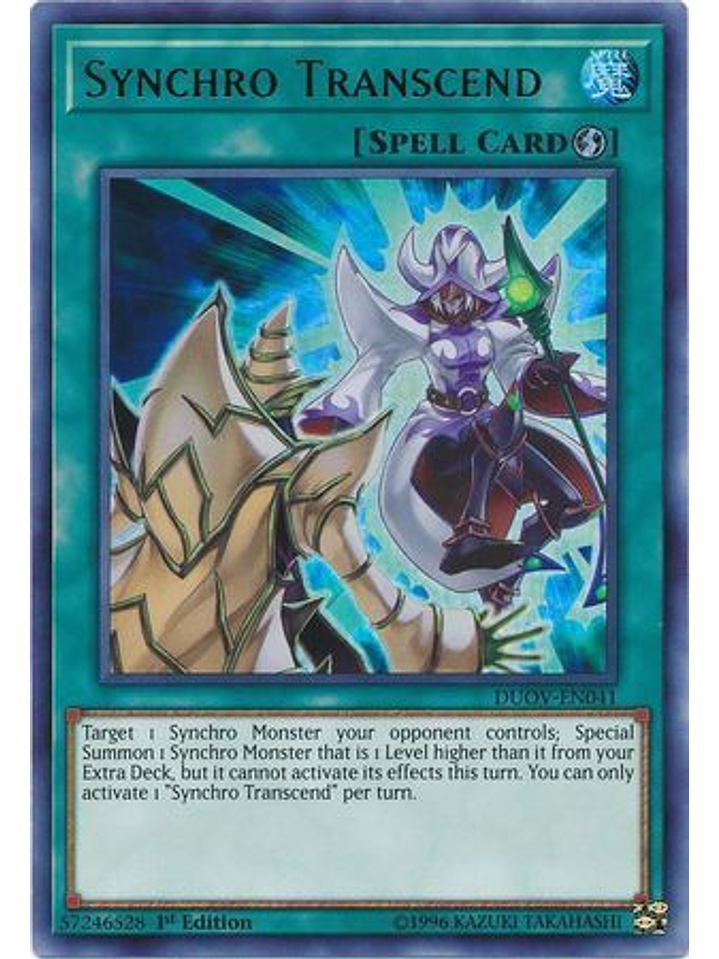 Synchro Transcend - DUOV-EN041 - Ultra Rare 1st Edition 1