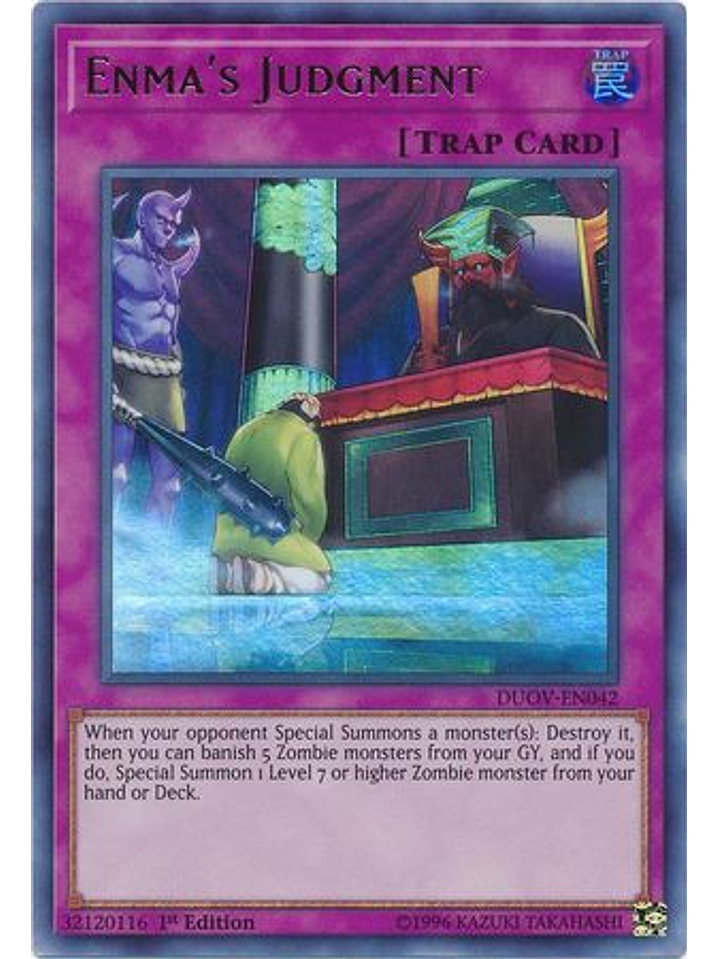 Enma's Judgment - DUOV-EN042 - Ultra Rare 1st Edition 1
