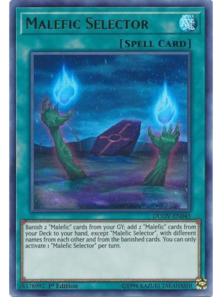 Malefic Selector - DUOV-EN045 - Ultra Rare 1st Edition 1