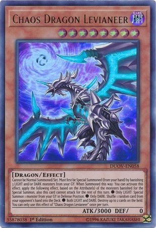 Chaos Dragon Levianeer - DUOV-EN058 - Ultra Rare 1st Edition