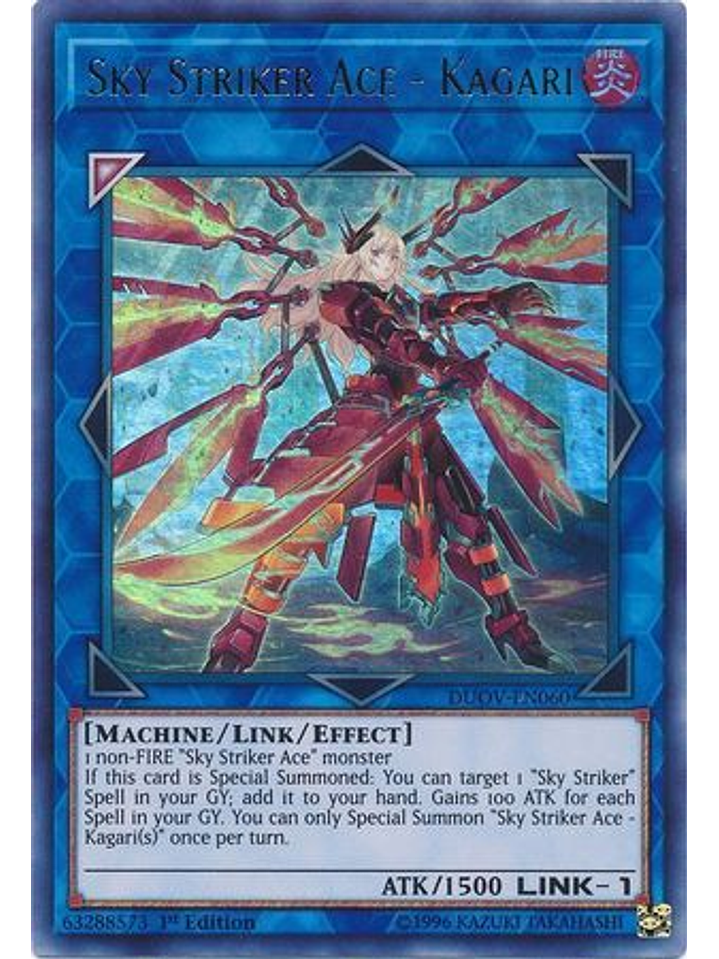 Sky Striker Ace - Kagari - DUOV-EN060 - Ultra Rare 1st Edition 1