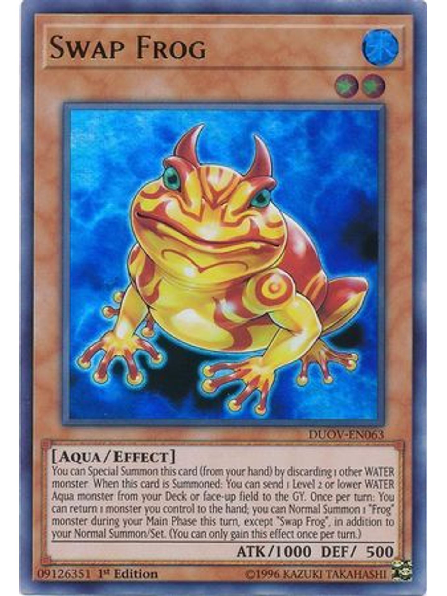 Swap Frog - DUOV-EN063 - Ultra Rare 1st Edition 1