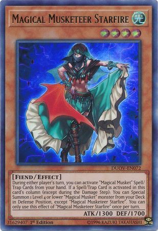 Magical Musketeer Starfire - DUOV-EN072 - Ultra Rare 1st Edition