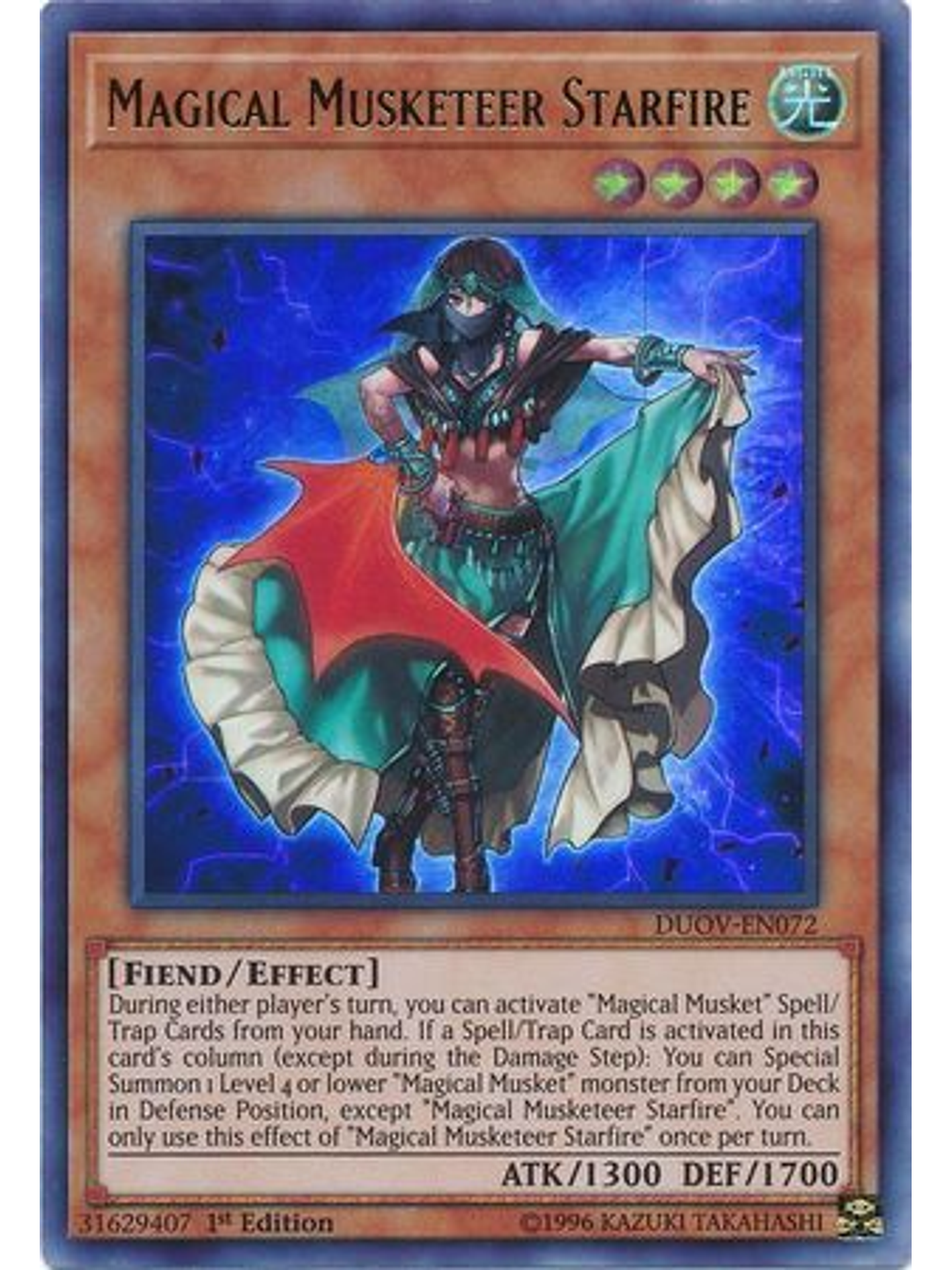 Magical Musketeer Starfire - DUOV-EN072 - Ultra Rare 1st Edition 1