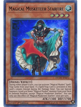 Magical Musketeer Starfire - DUOV-EN072 - Ultra Rare 1st Edition