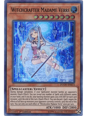 Witchcrafter Madame Verre - DUOV-EN073 - Ultra Rare 1st Edition