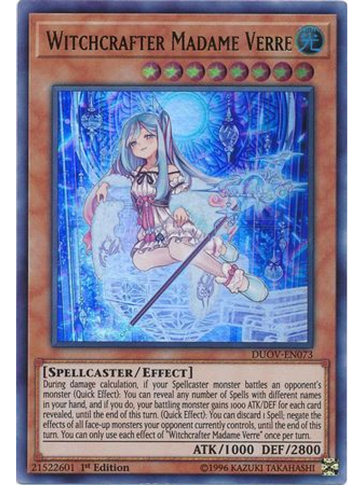 Witchcrafter Madame Verre - DUOV-EN073 - Ultra Rare 1st Edition 1