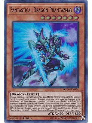 Fantastical Dragon Phantazmay - DUOV-EN074 - Ultra Rare 1st Edition